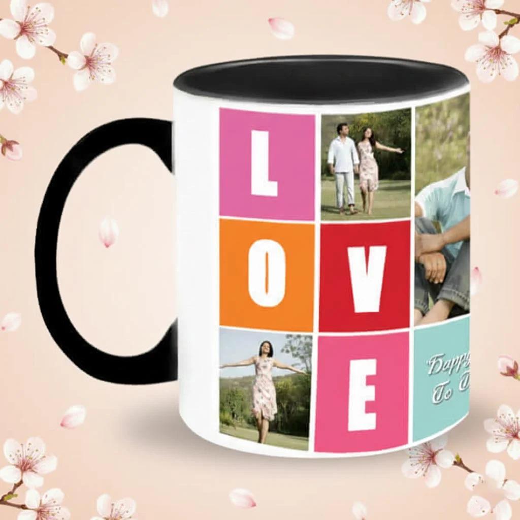 Zpics Romantic Love Mug Premium Coffee Mug Black Inside Gift Idea