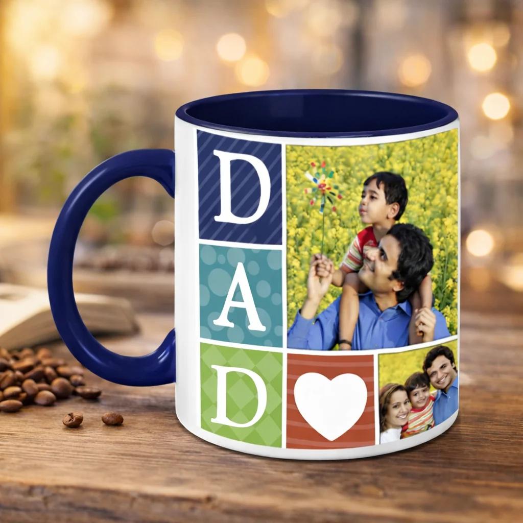 Zpics Heat Sensitive Blue Inside My Dad My Superhero Birthday Coffee Mug