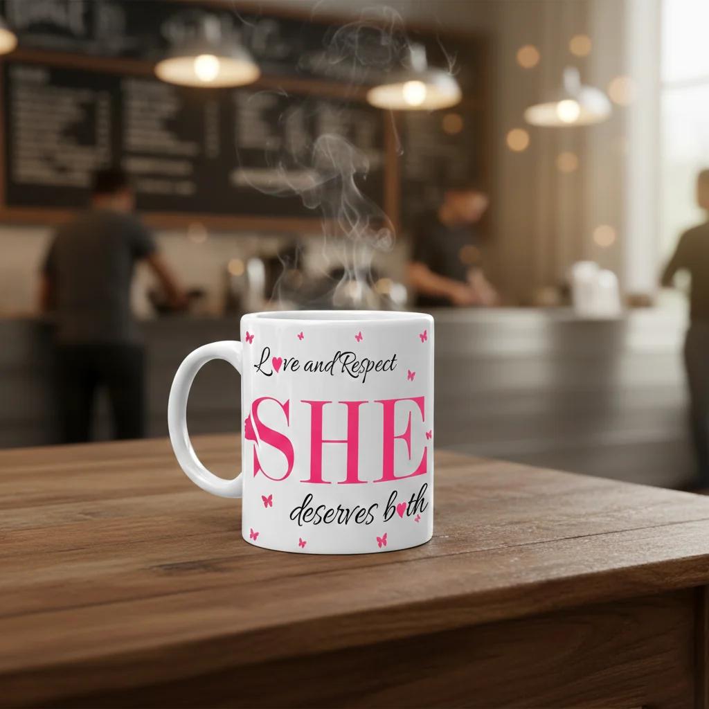 Zpics Custom Ceramic Coffee Mug Womens Day Gift for Family and Loved Ones