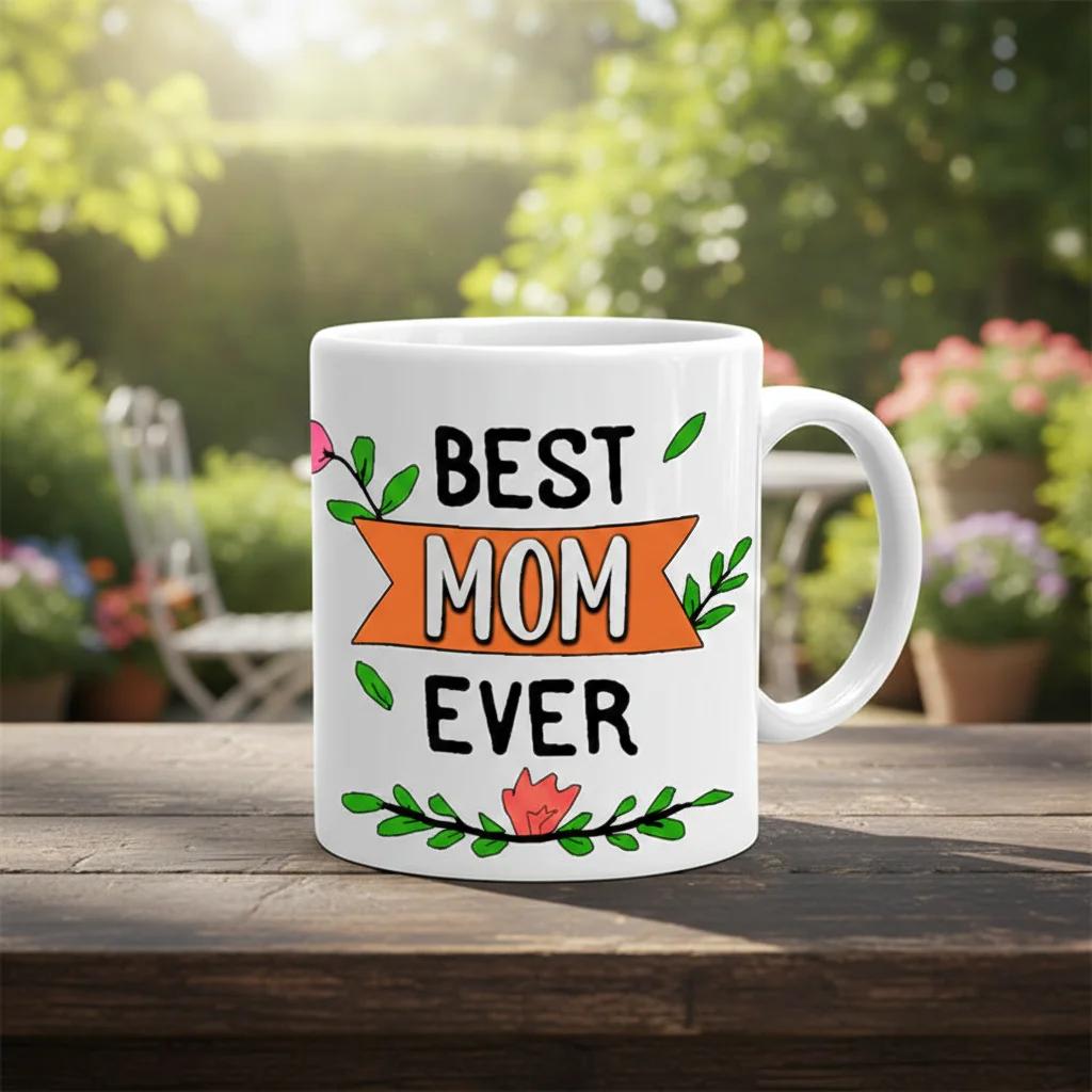 Zpics Personalized Best Mom Ever Coffee Mug for Mother