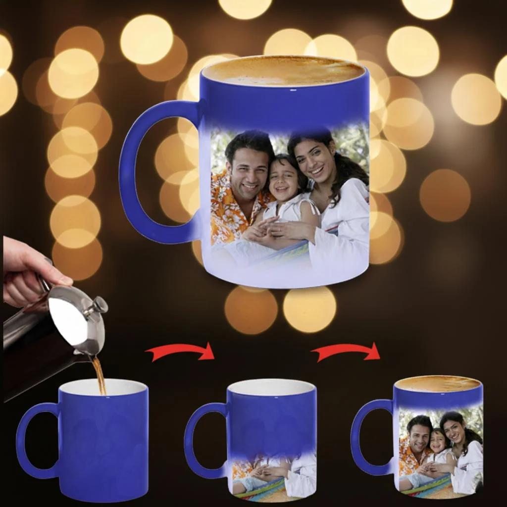 MH Decors Personalized Red Magic Coffee Mug Custom Photo Design