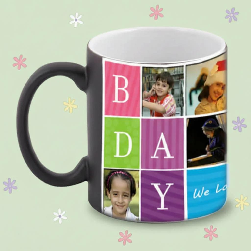 MH Decors Personalized Magic Coffee Mug Birthday Heat Sensitive Colour Changing