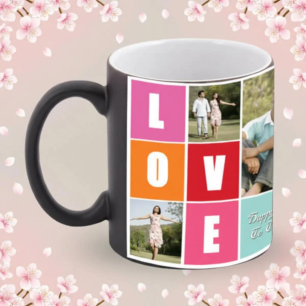 MH Decors Personalized Heat Sensitive Love Coffee Mug Premium Gift for Her