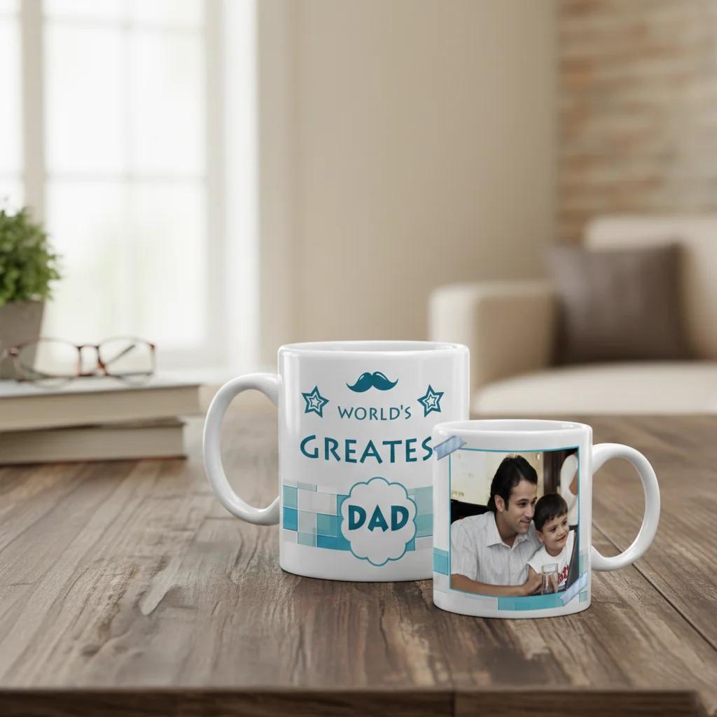 MH Decors Special Coffee Mug Worlds Greatest Dad Fathers Day Gift