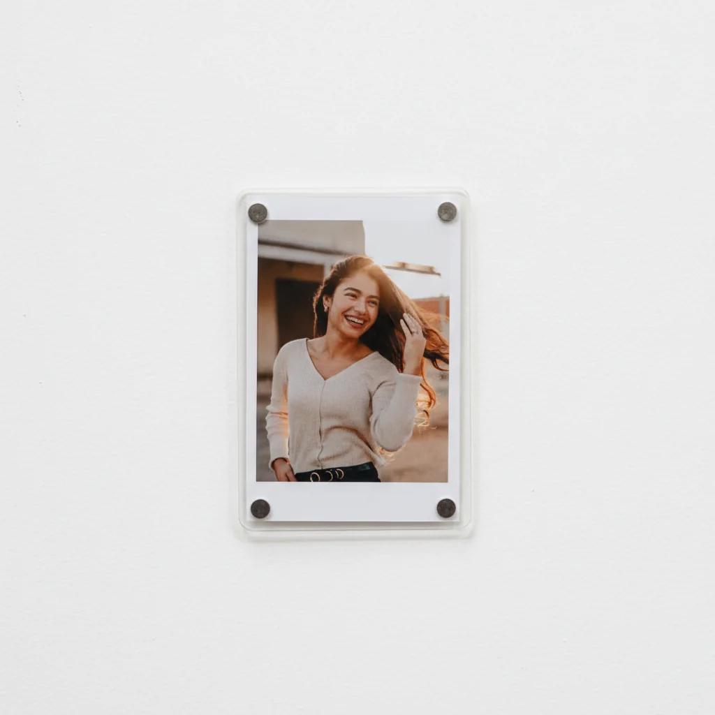 Zpics Custom Magnetic Polaroid Photo Frame for Fridge