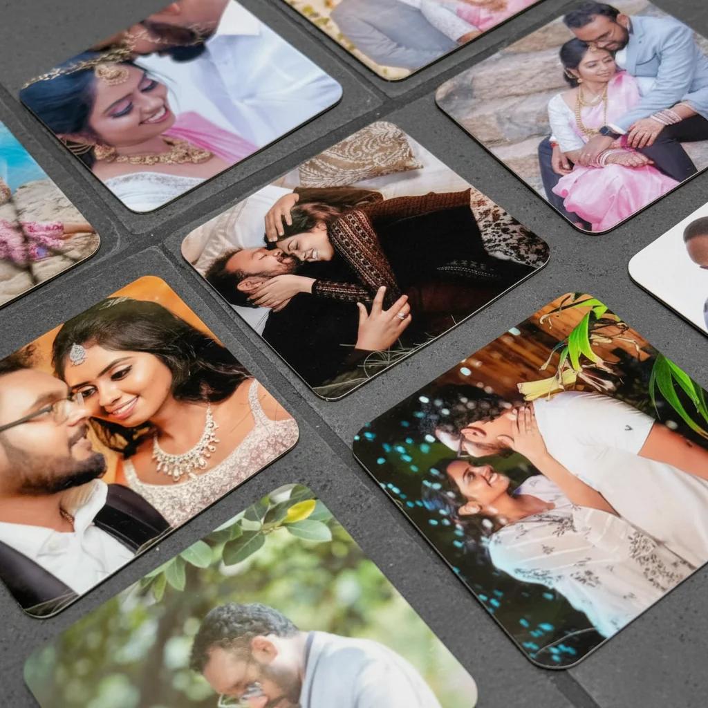 Zpics Set of 18 Personalized 2.5x2.5 Photo Fridge Magnets