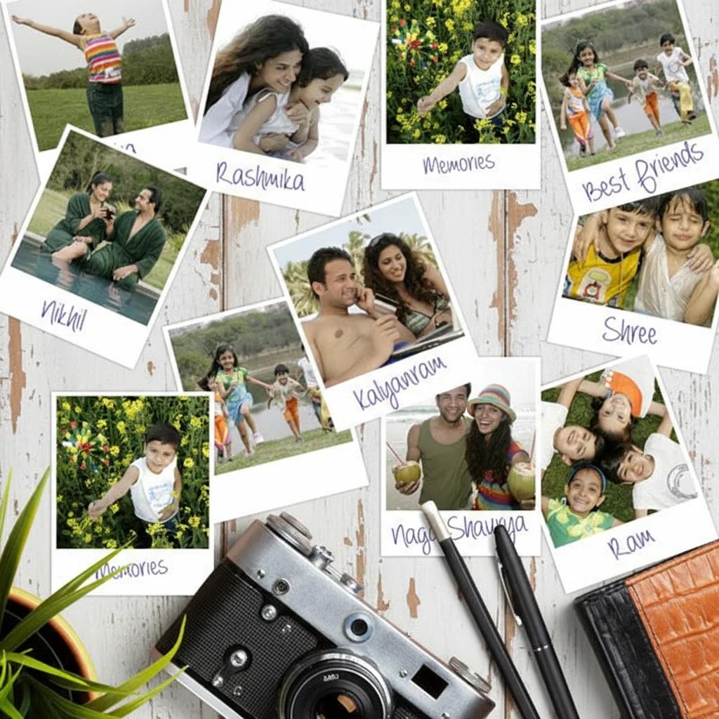 Zpics Personalized Photo Prints without Rope & Clips 3.5x5.5