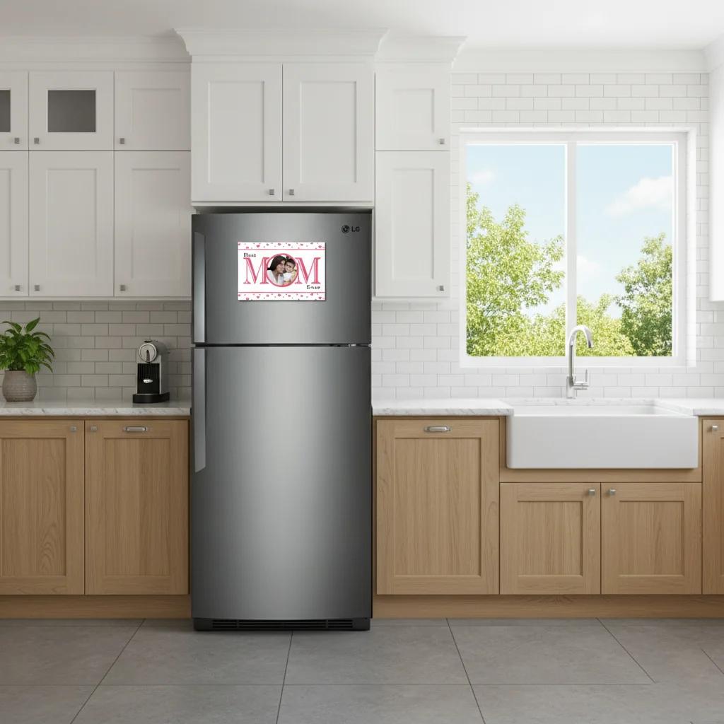 Zpics Personalized Best Mom Ever Fridge Magnet Set of 2 3.5x5.5