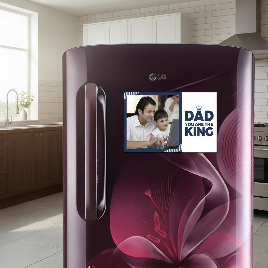 Zpics Set of 3 Personalized Dad You Are the King Fridge Magnets 3.5x5.5