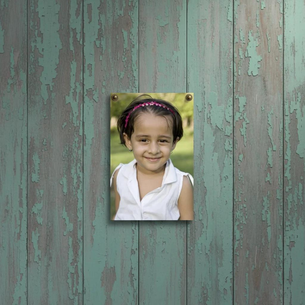 MH Decors Set of 2 Personalized Photo Fridge Magnets 3.5x5.5 Portrait Size