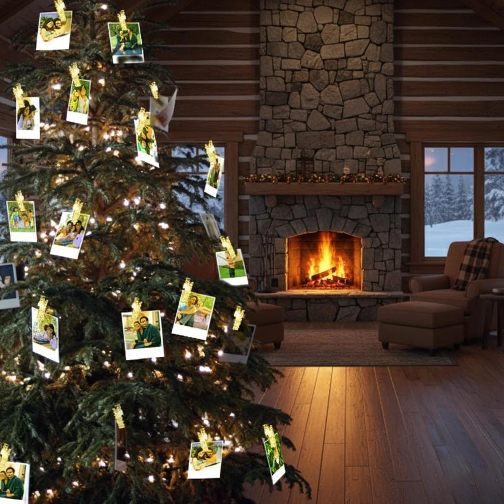 MH Decors Personalized Photo Prints with 16 LED Photo Clips 3.5x5.5 inches