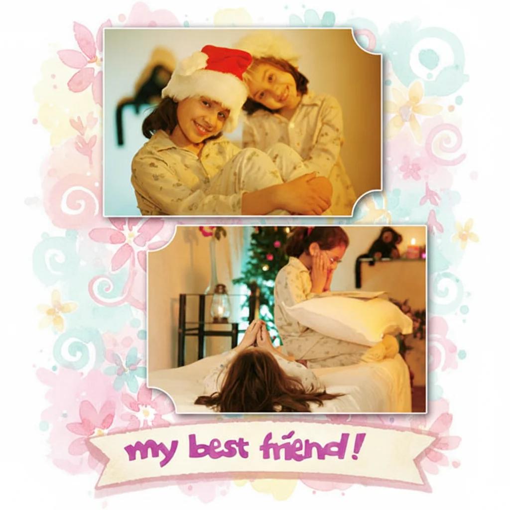 MH Decors Custom My Best Friend Photo Fridge Magnet Set of 2 3.5x5.5