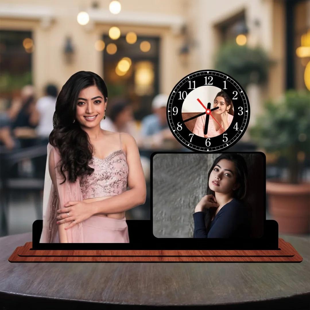 Zpics Custom 7x10 Inch Table Clock for Birthday & Anniversary Special Gift