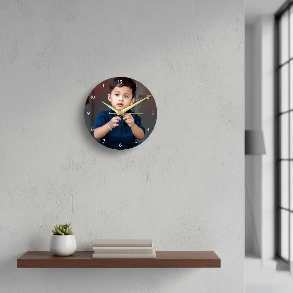 Zpics Custom 16x16 Square Wall Clock Wedding & Corporate Gifting Large Size