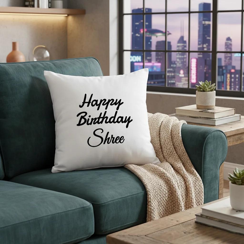 Zpics Unique 3-Sided White Magic Photo Pillow 15x15 Perfect for Any Celebration