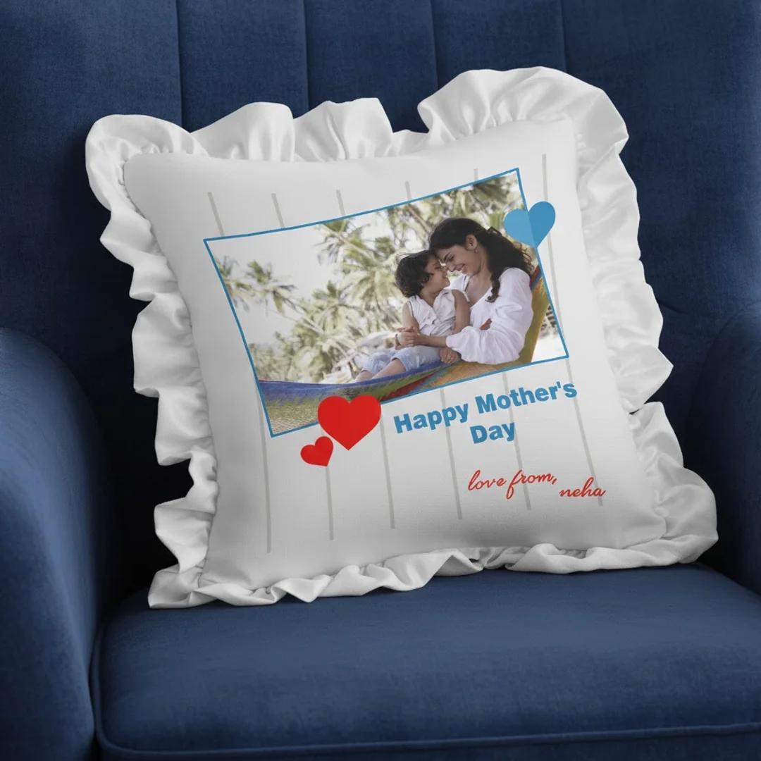 MH Decors Mother’s Day Personalized Magic Photo Pillow 12x12 Inch Keepsake