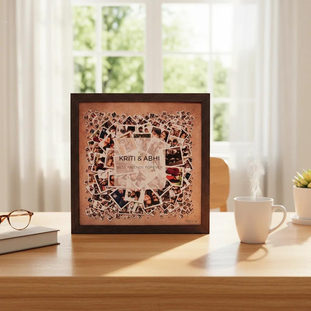 VPH Gift Store Vintage Style Polaroid Artwork with Names and Caption Overlay