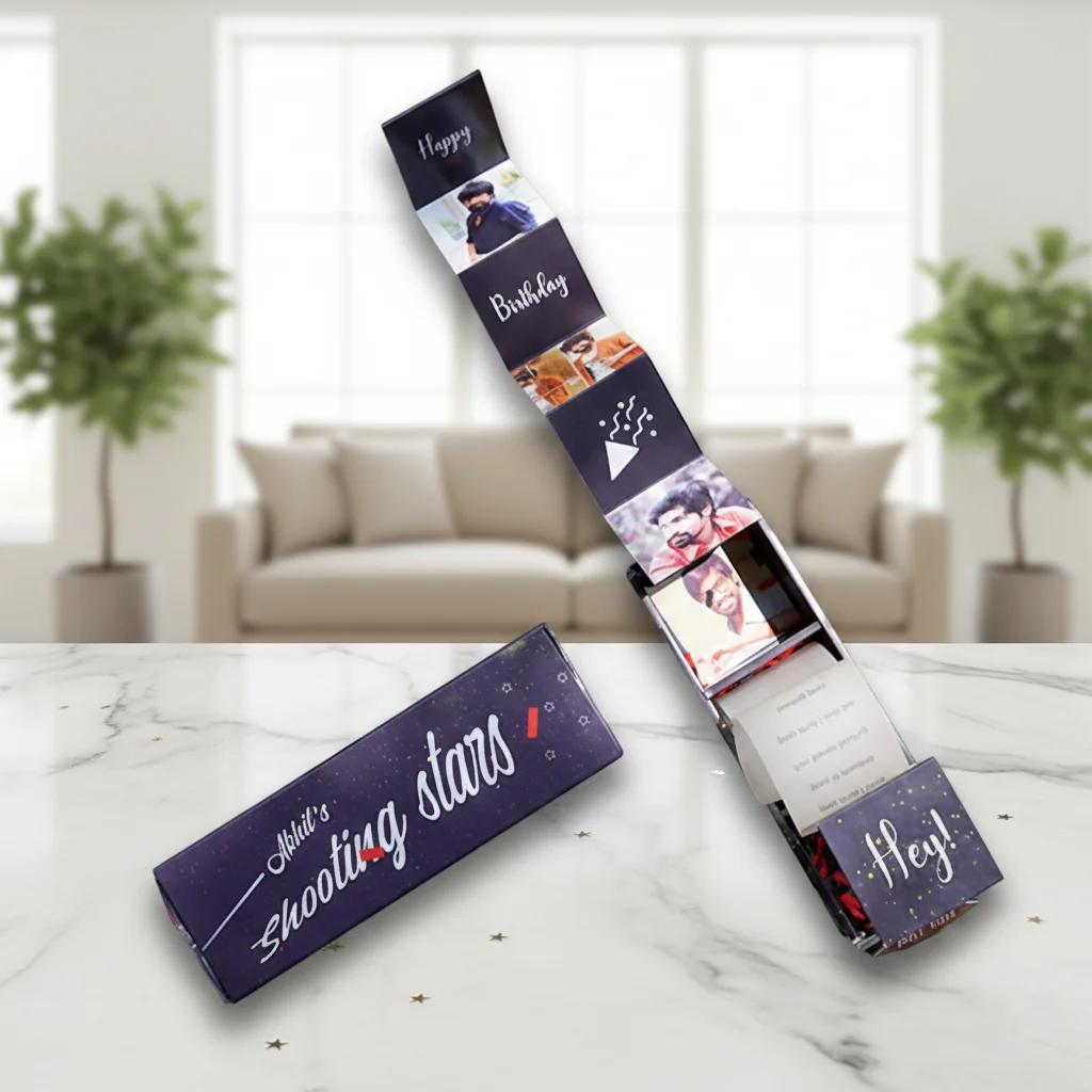 VPH Gift Store Pop Out Confetti Box with Picture Strip and Personalized Message