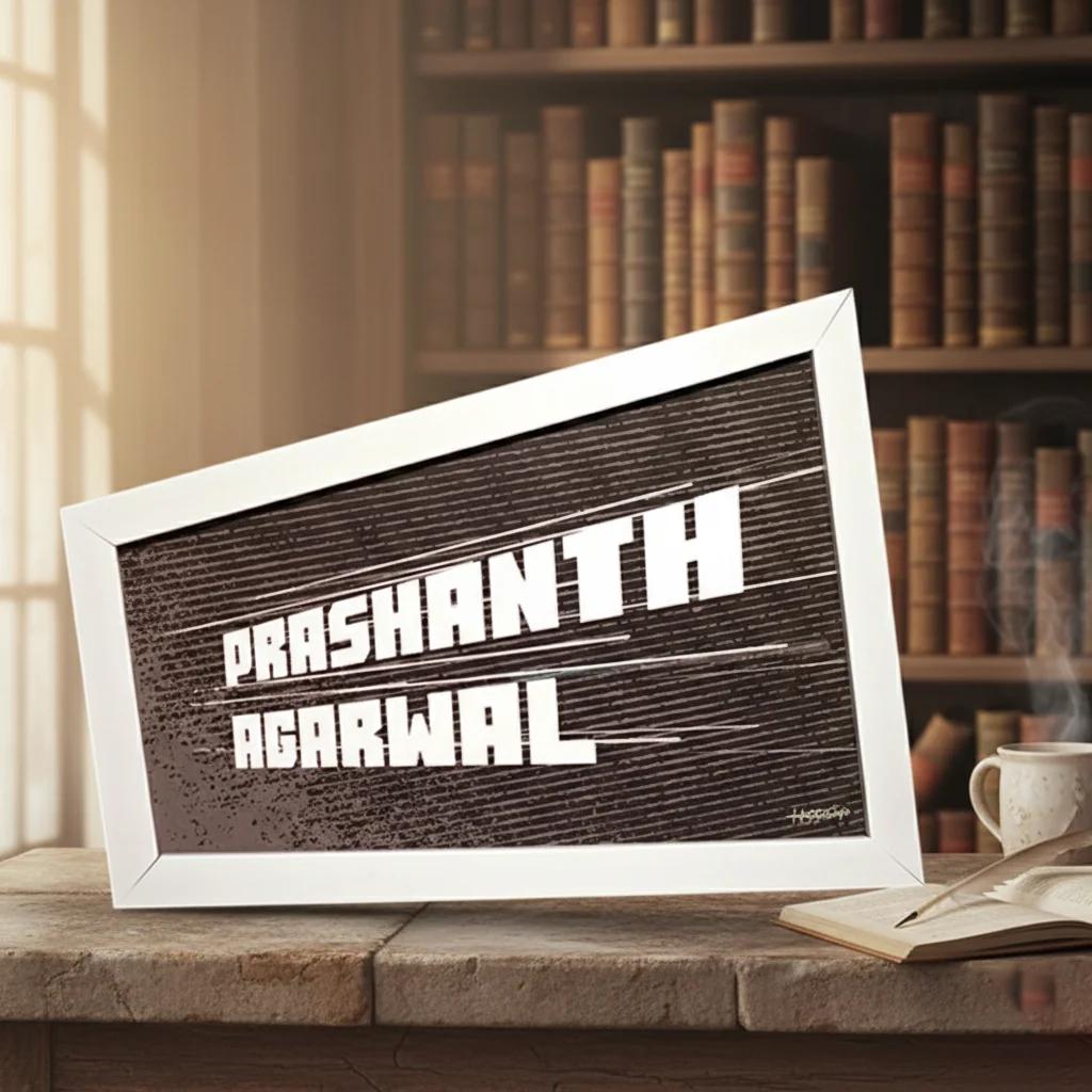 VPH Gift Store Personalized Large Perspective Frame with Eye-Catching Title