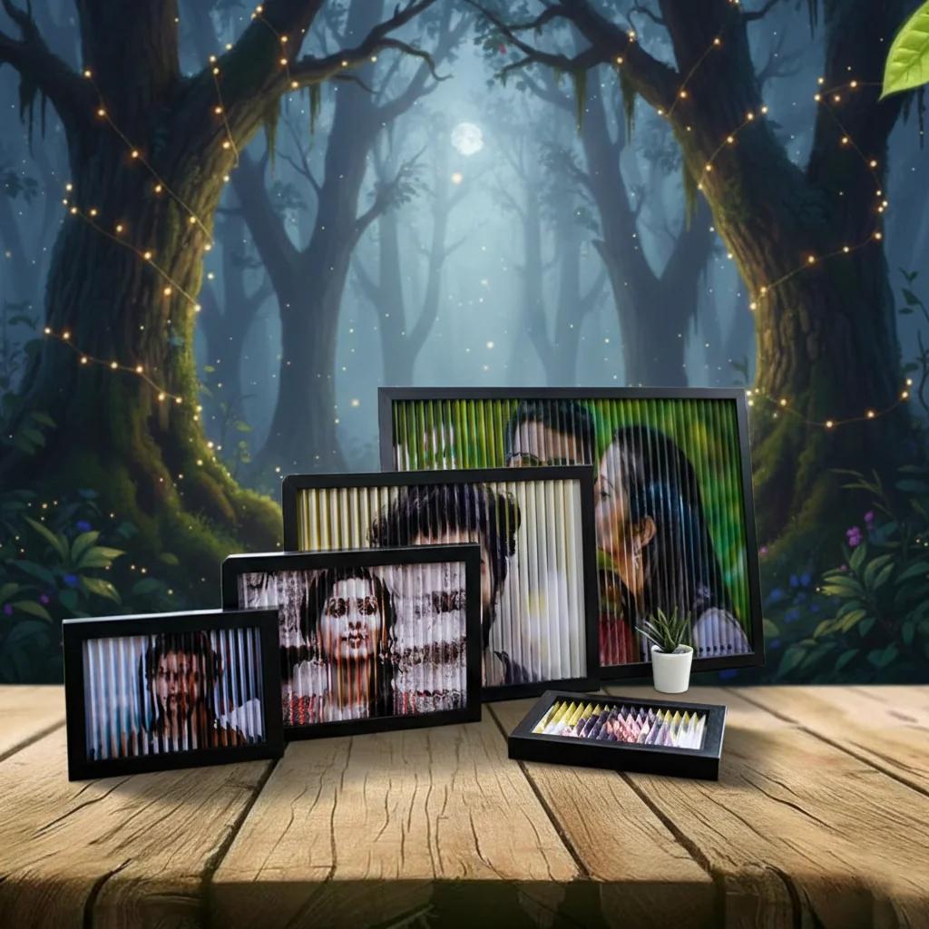 MH Decors A2 Black Dual View Photo Frame Changing Display Extra Large Size