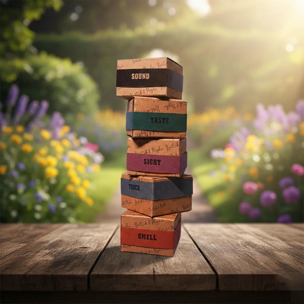 MH Decors Unique 5 Box Gift Set Featuring Elements for All 5 Senses