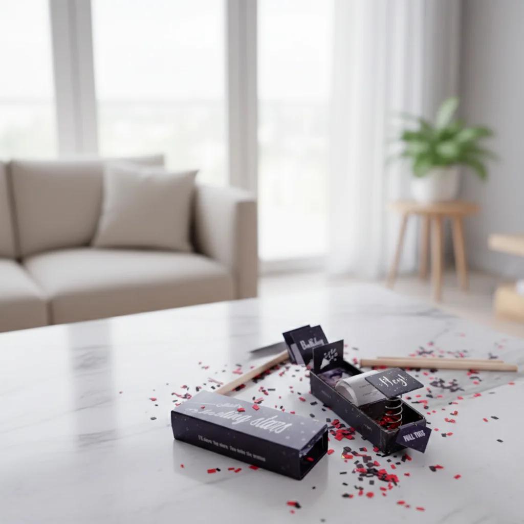 MH Decors Unique Gift Box with Shooting Confetti, Photos, and Notes