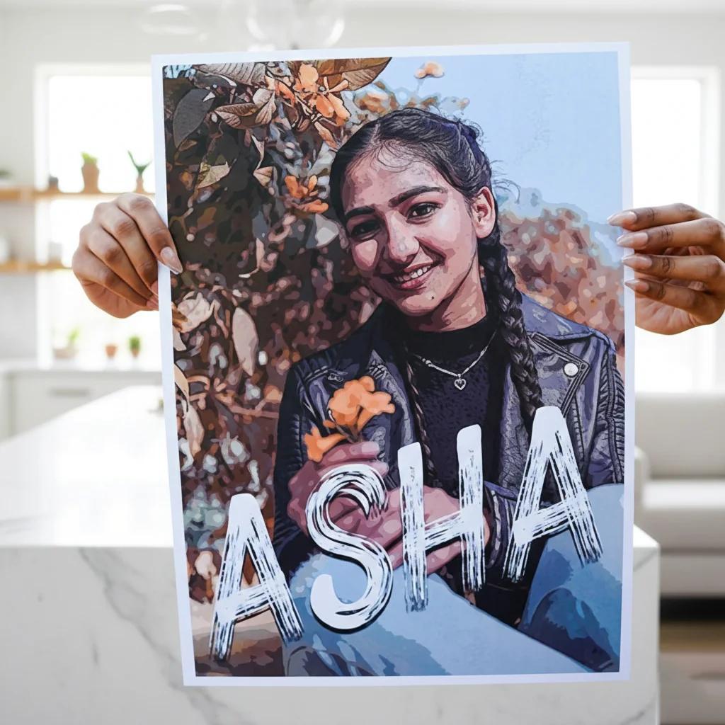 MH Decors Personalized Set of 3 A3 Posters on Snazzy Textured Sheets