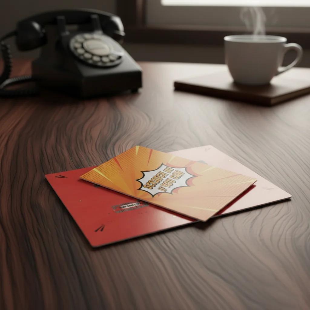 MH Decors Fun Personalized Scratch-Off Card with Four Messages