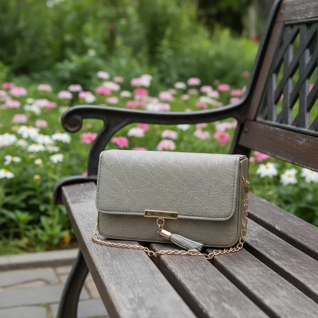 Value Gifts Women’s Fashion Cloudy Grey Crossbody Sling Bag