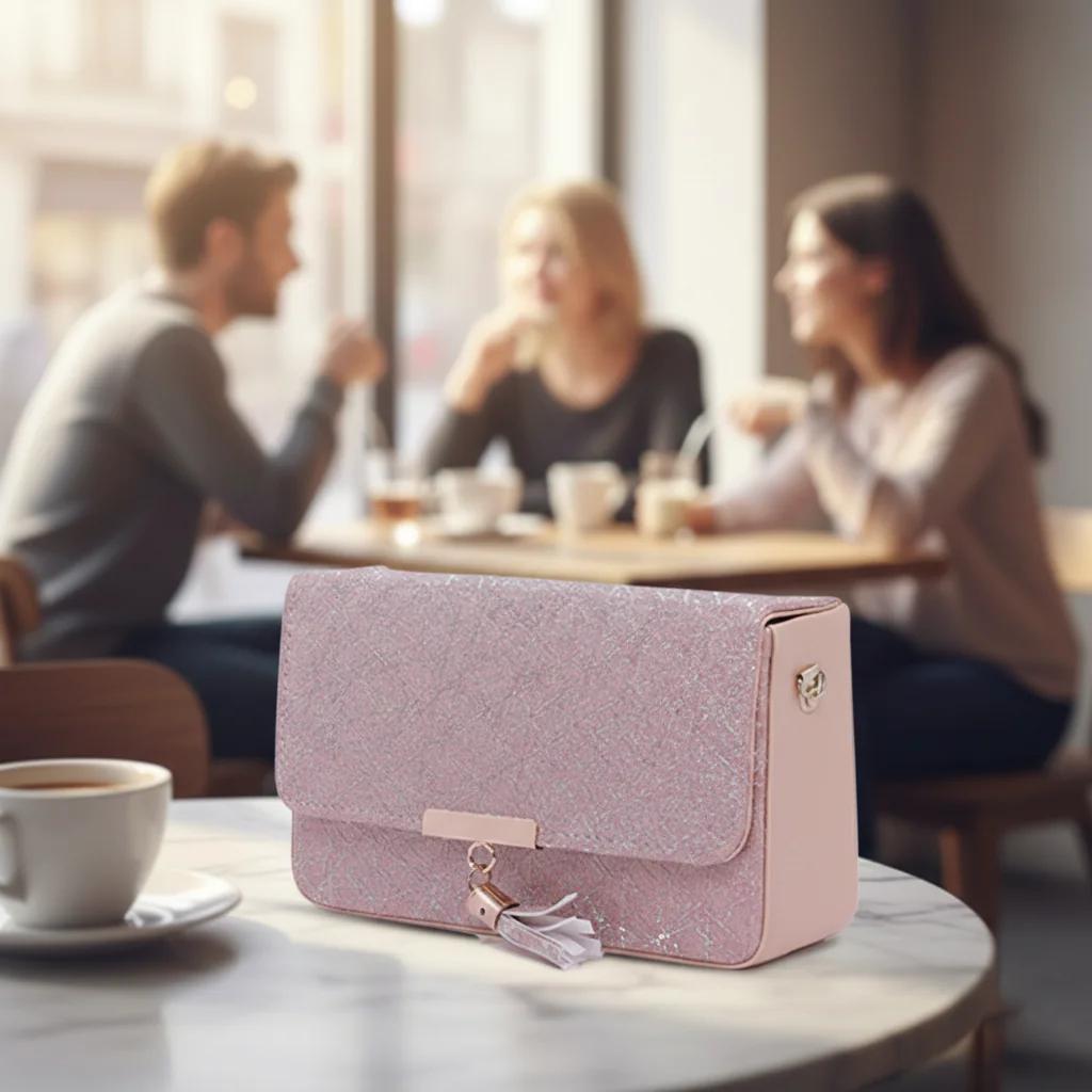 Value Gifts Women’s Fashion Copper Rose Crossbody Sling Bag