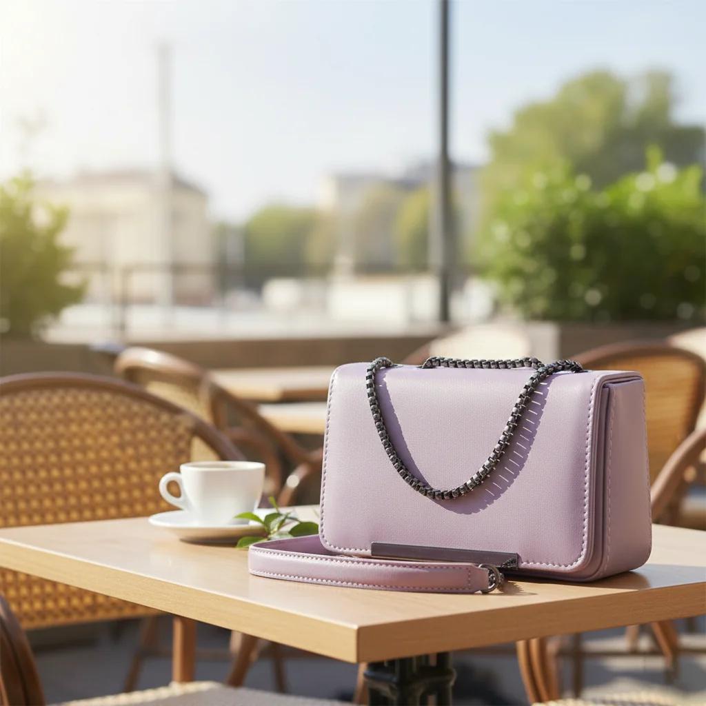 Value Gifts Elegant Dusty Lavender Sling Bag for Girls and Women