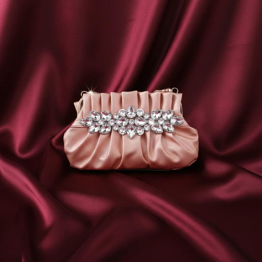 Value Gifts Women’s Gorgeous Lady Queen Cavern Pink Wedding Bag