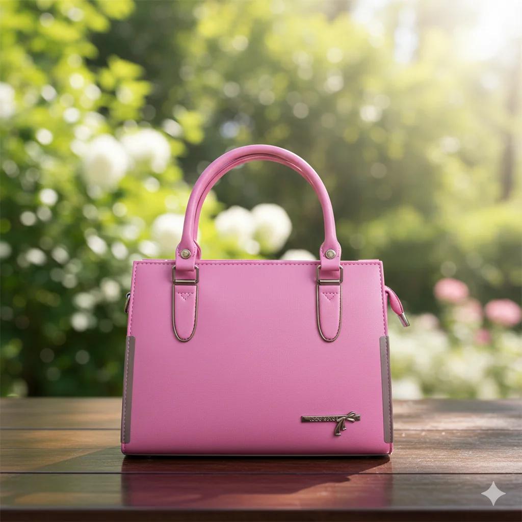 VPH Gift Store Sky Magenta PU Leather Sling Bag for Women