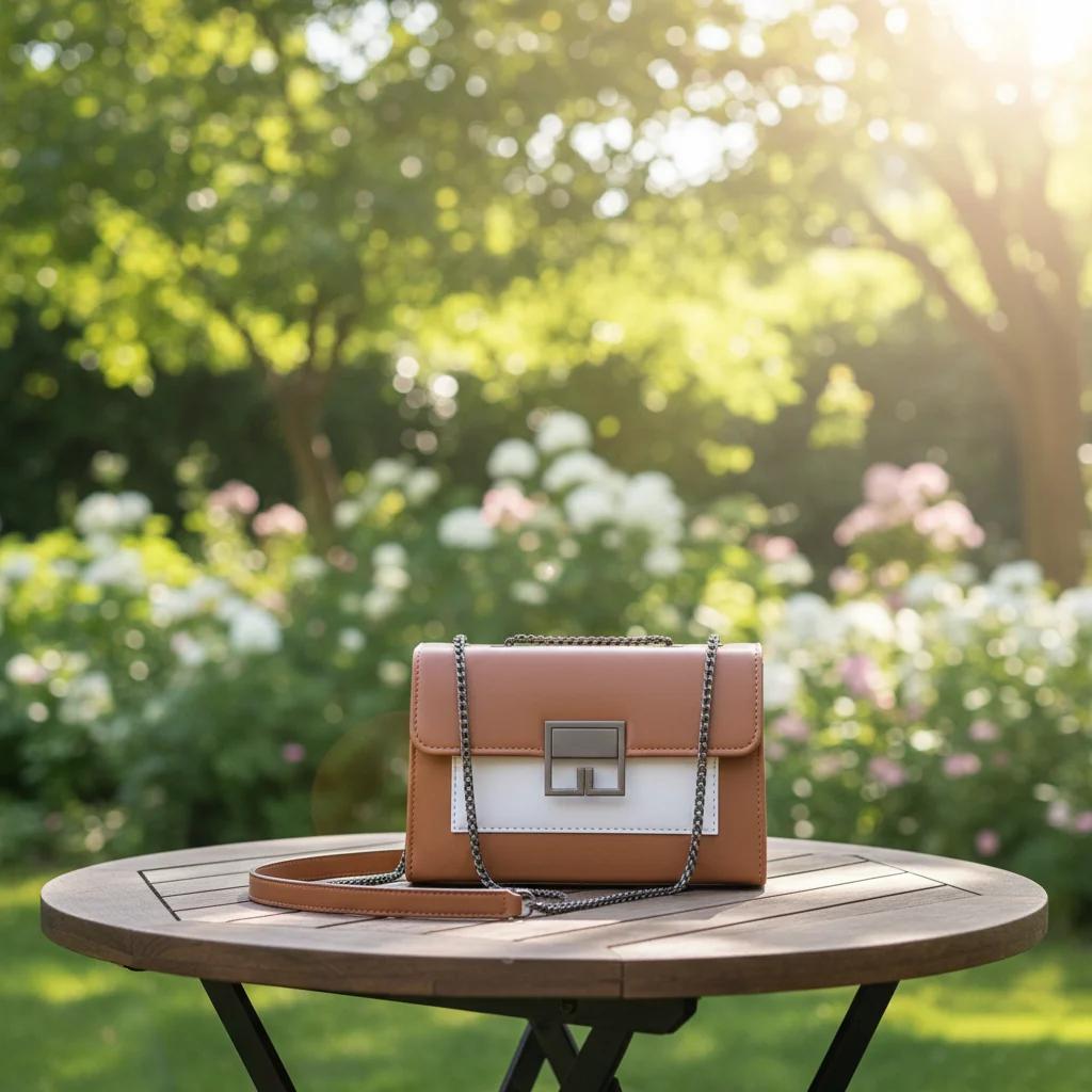 VPH Gift Store Pastel Brown Shoulder Sling Bag with Long Chain for Girls & Women