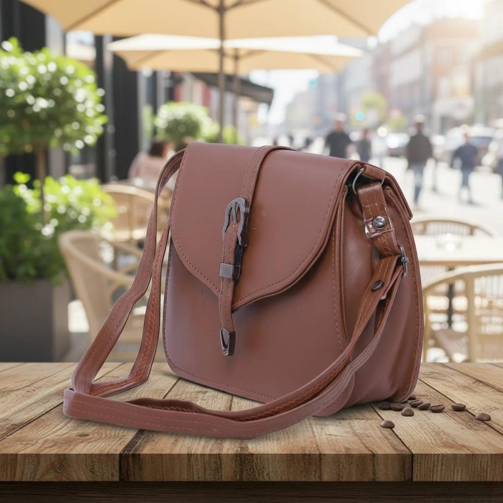 VPH Gift Store Pastel Brown Shoulder Sling Bag for Girls & Women