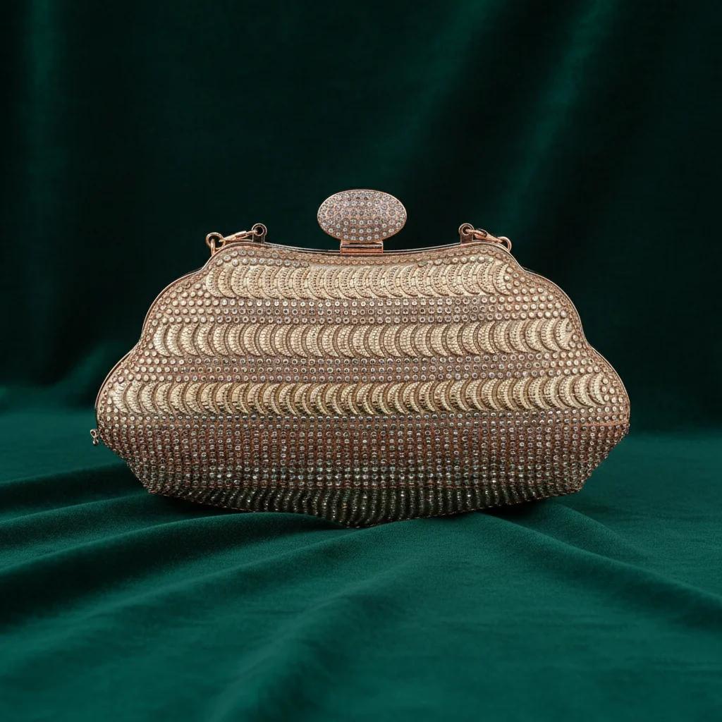 VPH Gift Store Stylish Quick Sand Sling Bag with Gold Clutch for Women