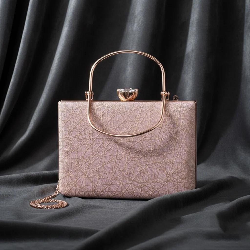 VPH Gift Store Oriental Pink Designer Handheld Clutch Bag for Women