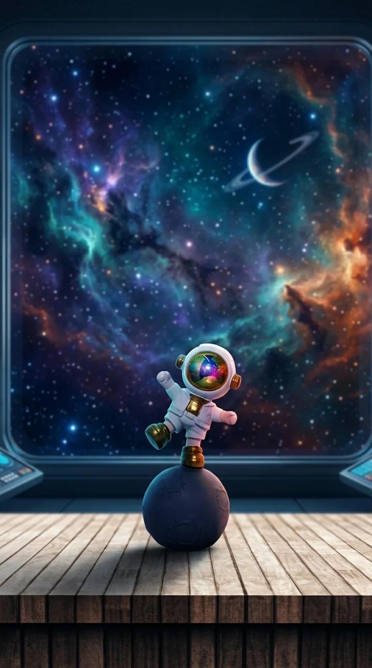 Value Gifts Kid Astronaut on Moon Sculpture Perfect Home Decoration