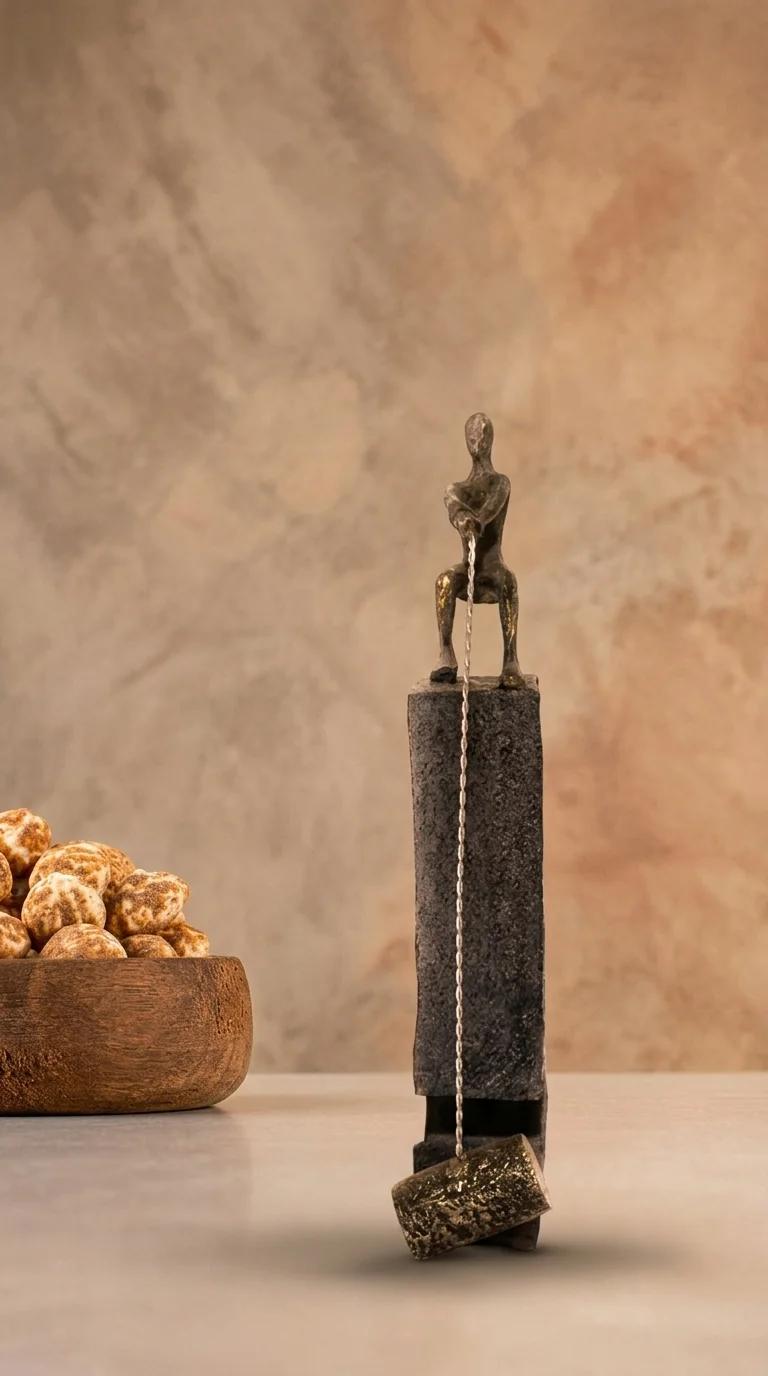 Value Gifts Handcrafted Rock Climbing Men Antique Showpiece for Home