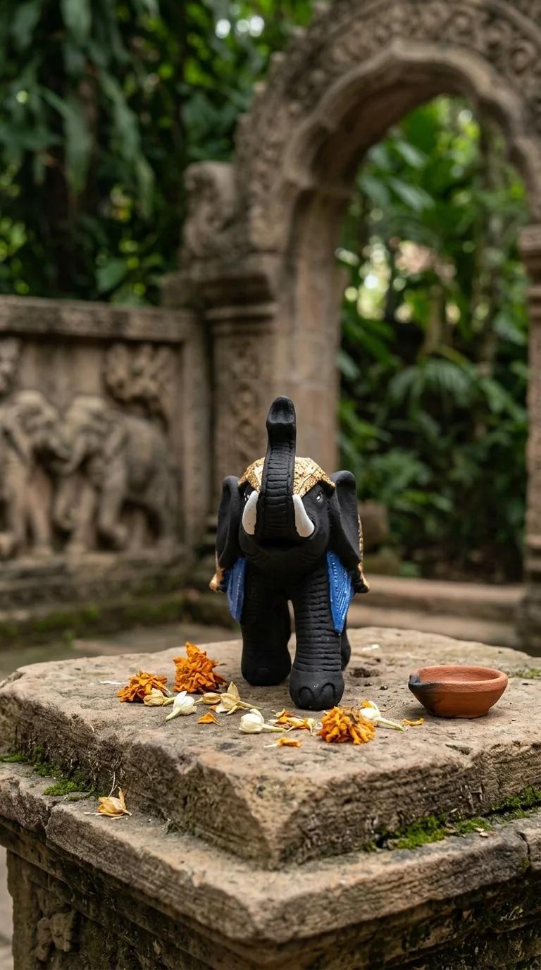 MH Decors Premium Indian Royal Elephant Pair Small Size for Tabletop and Home Decor