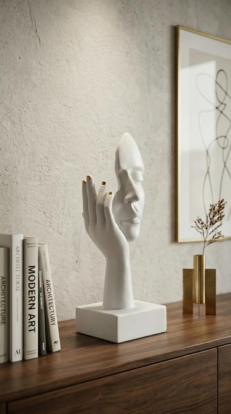 MH Decors Elegant Lady Face Showpiece for Living Room and Office Decoration