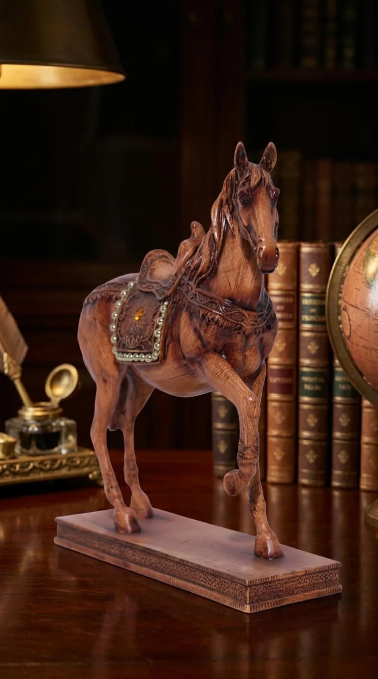 MH Decors Elegant Horse Figurine for Home Tabletop and Interior Decoration