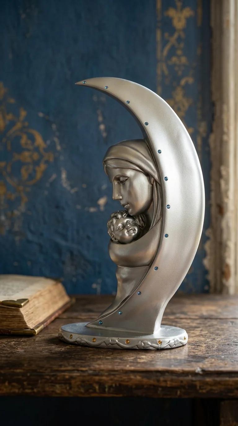 Value Gifts Elegant Mother and Child Showpiece for Home Decor and Shelf Display