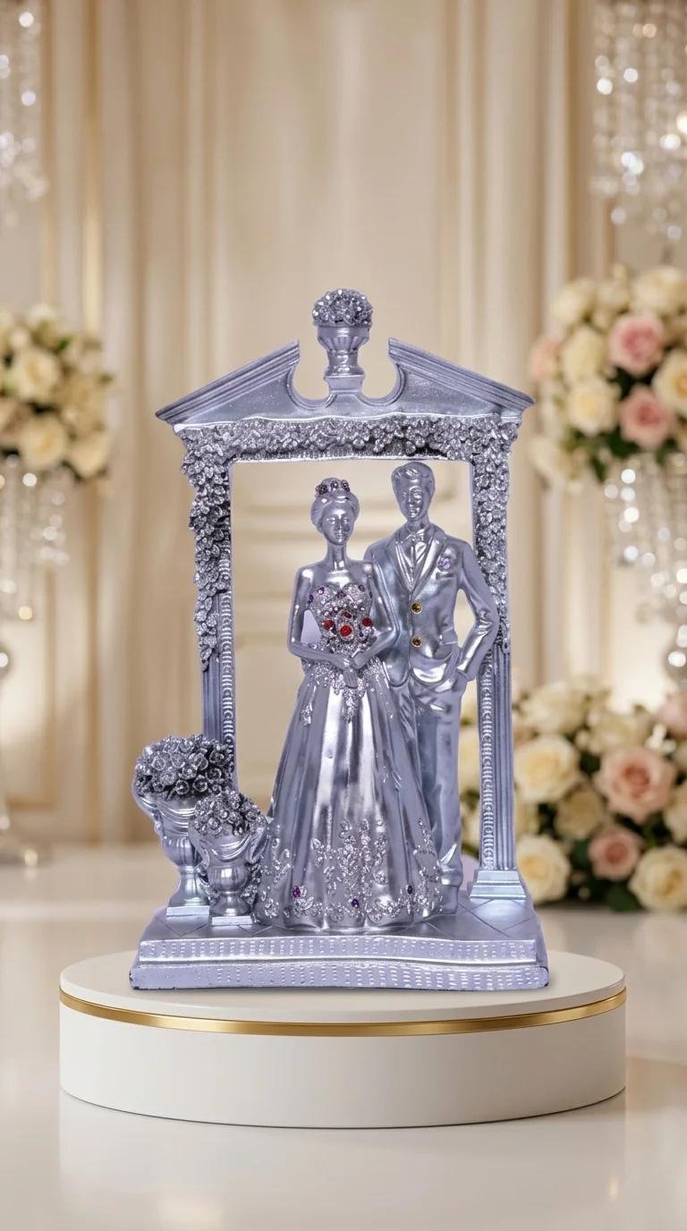 Value Gifts Premium Newly Wedded Couple Figurine for Home Living Room Decor