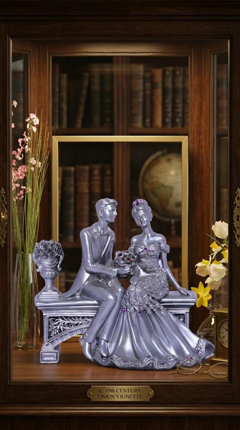 Value Gifts Elegant Love Couple Showpiece for Home Decor and Special Occasion