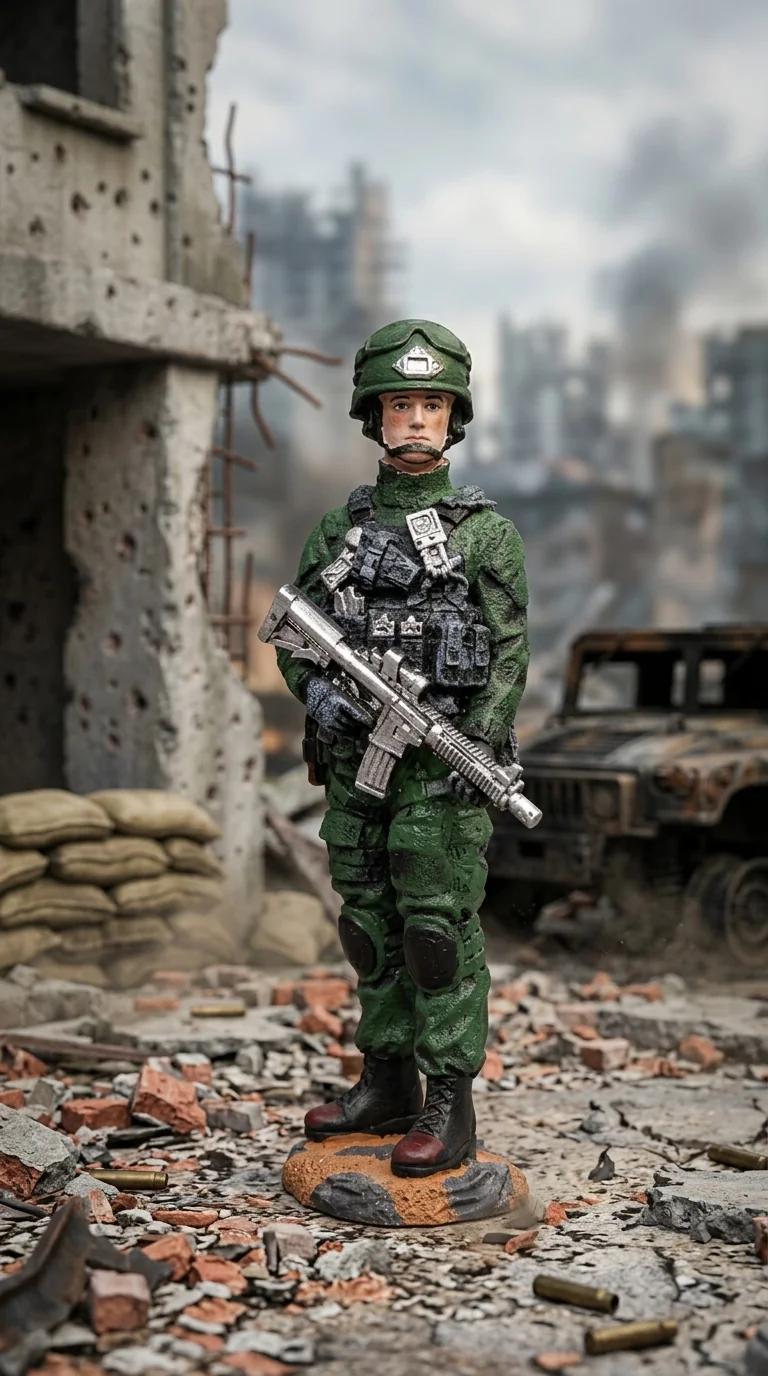 MH Decors Elegant Soldier Action Figure Showpiece for Desk, Shelf, and Collection