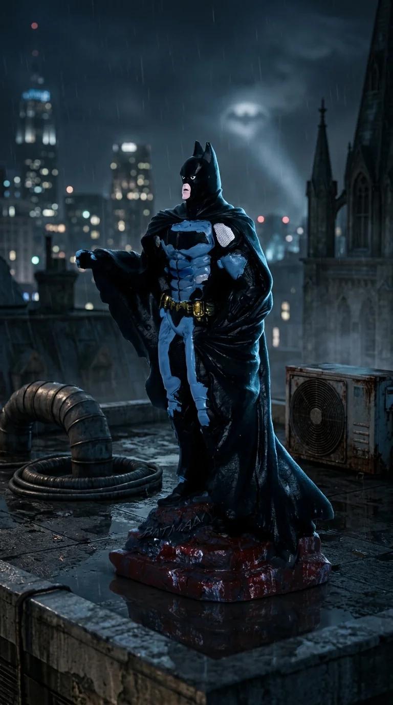 MH Decors Elegant Batman Standing Toy Figure for Office, Living Room, and Display