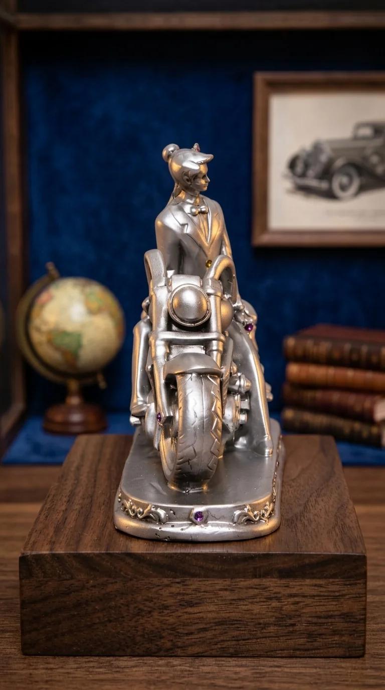 MH Decors Elegant Bike Riding Couple Figurine for Tabletop, Home, and Office