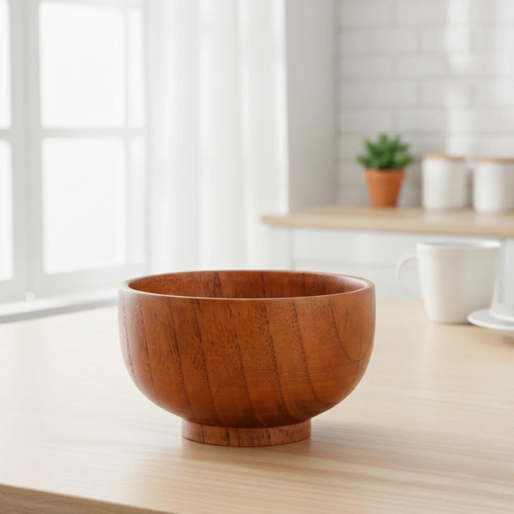 VPH Gift Store Handmade Kondapalli Wooden Serving Bowl Multi Purpose for Home Use