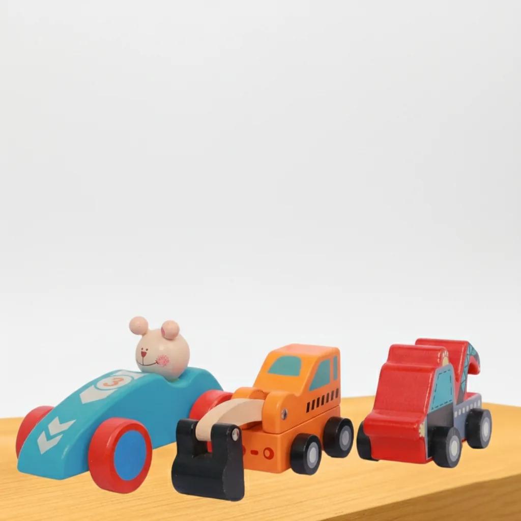 VPH Gift Store Handmade Kondapalli Wooden Towing Truck Toy Push and Pull Car for Children